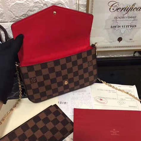 louis vuitton felicie pochette damier ebene|lv félicie pochette.